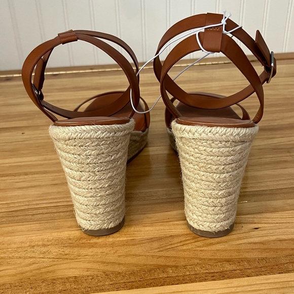 a new day Brown Textured Wedge Heels Size 12 - Picture 8 of 8